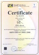 Certified ISO 18001